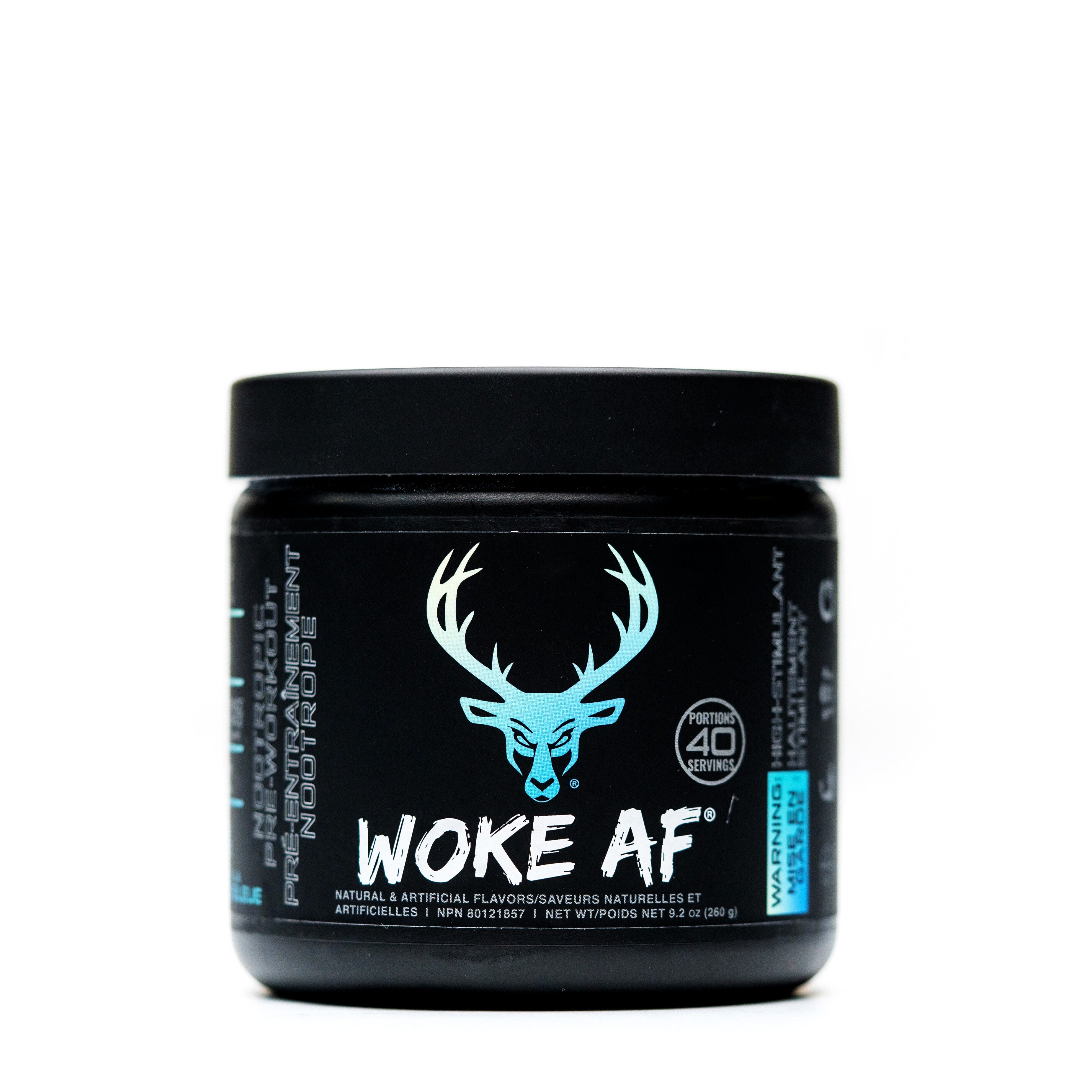 WOKE AF&reg; Nootropic Pre-Workout - Blue Raz Lemonade - 20 Servings  | GNC